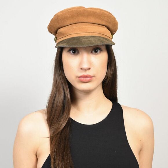 @SARDERMK Lack of Color Lola Suede Leather Cap Colaboration Free People main image 13
